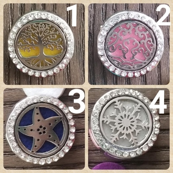 Oil Diffuser Rhinestone Snap Gem Jewels - Picture 3 of 3